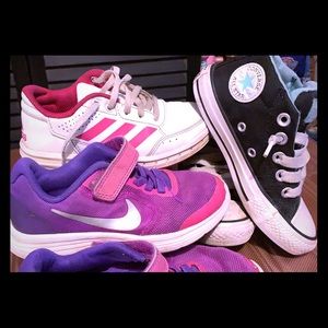 Lot of 3 size 11 girls shoes